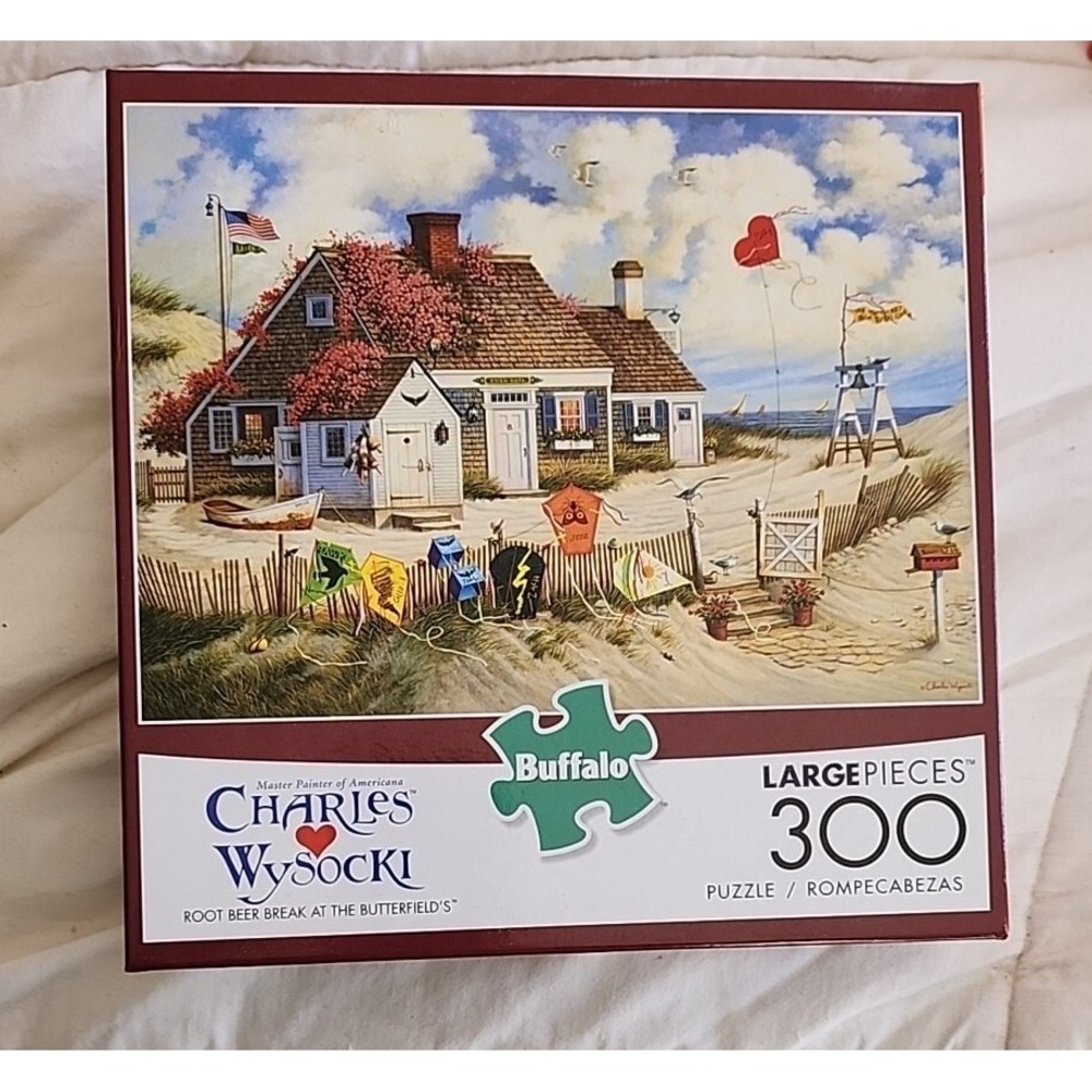 Buffalo Charles Wysocki ROOT BEER BREAK at the BUTTERFIELD'S 300 Piece Puzzle